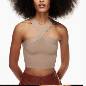 Babaton SCULPT KNIT CRISS CROSS TANK